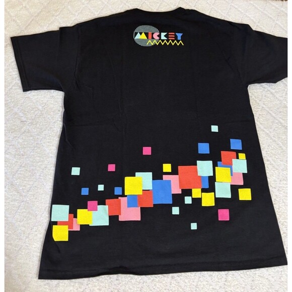 Disney Parks Mickey 2 Sided Colorful Blocks Tee Men’s Size M Hanes - Picture 6 of 11